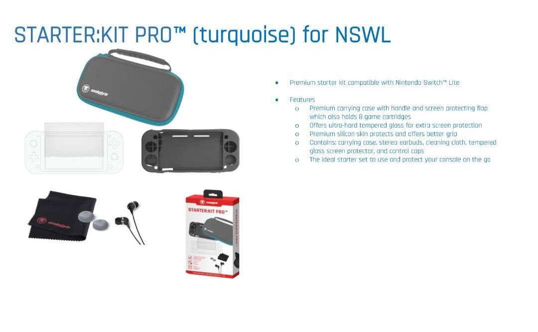 Snakebyte NSW Starter Kit Pro Turquoise for Nintendo Switch Lite - Image 3