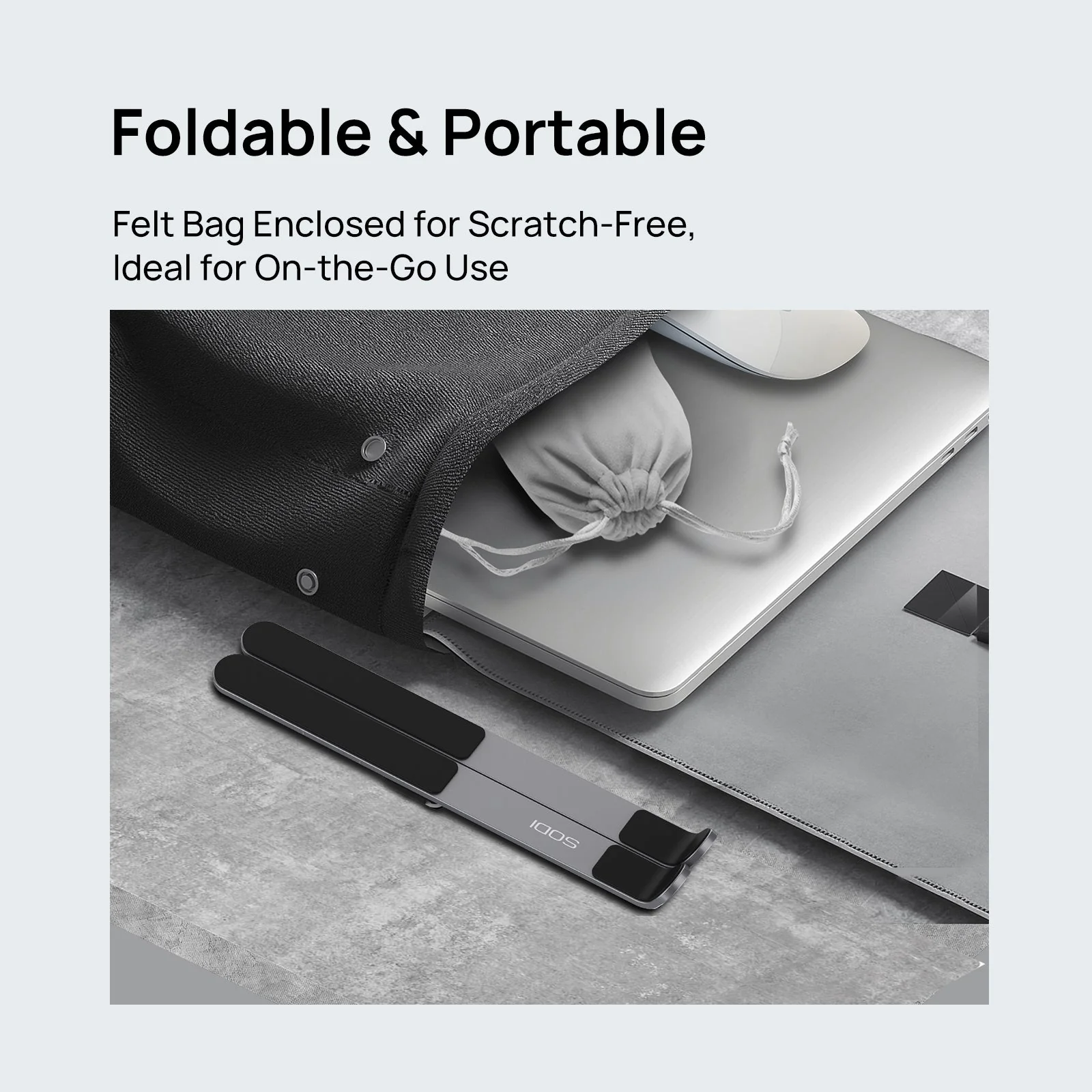 SODI 315 H-Shape Portable Laptop Stand (Black) - Image 5