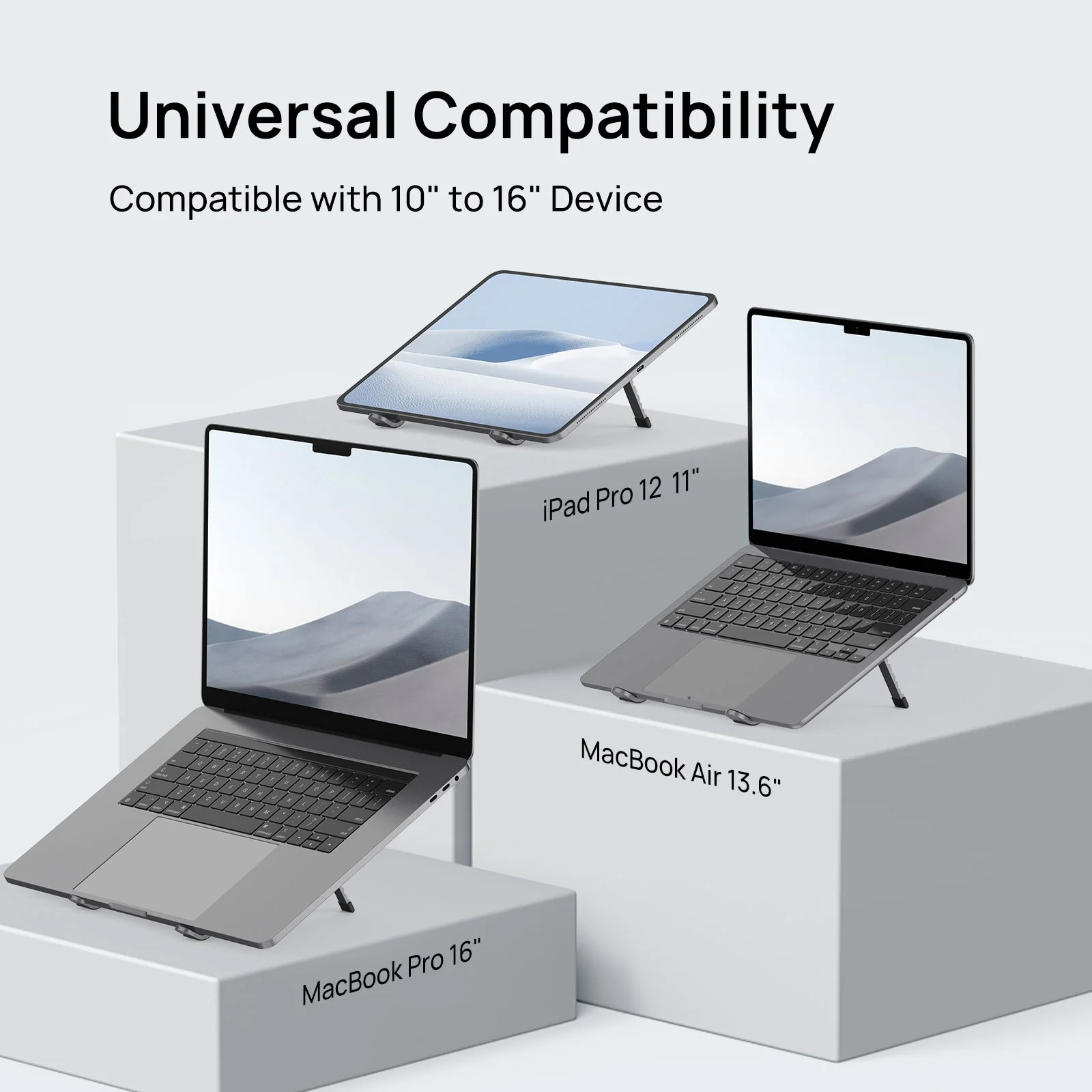 SODI 315 H-Shape Portable Laptop Stand (Black) - Image 6