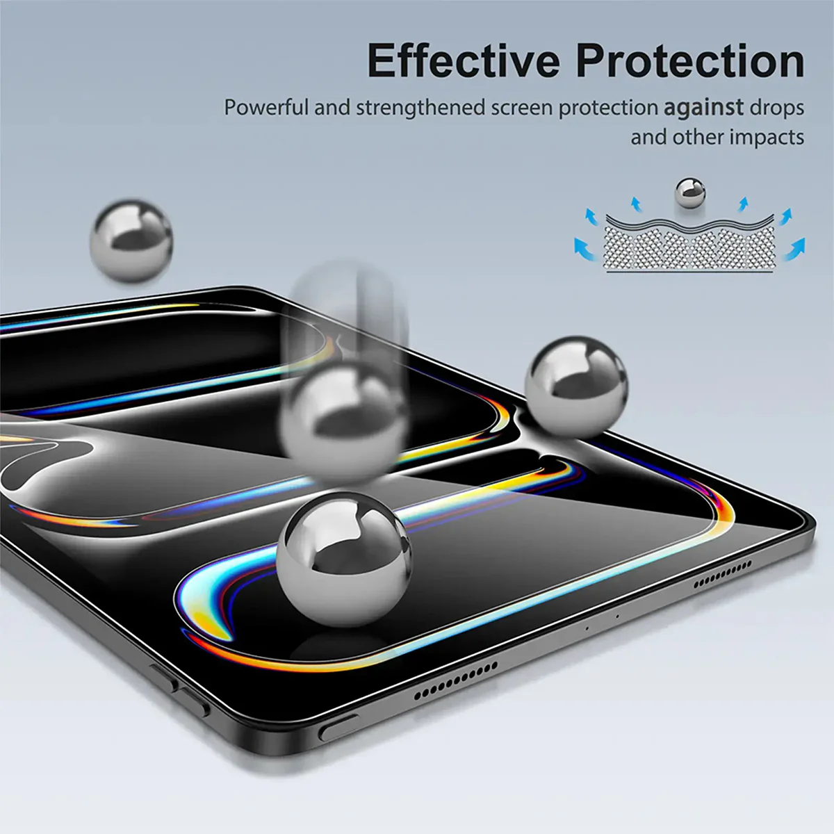 SODI Glass Screen Protector with Cameralens Protector for iPad Pro 11 (2024) (2 Pack) - Image 9