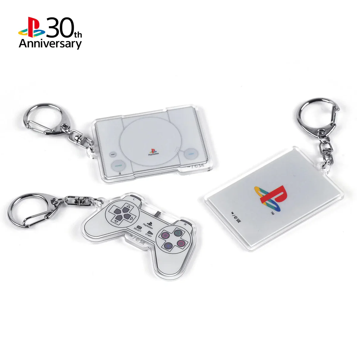 Sony Playstation 30th Anniversary Acrylic Keychain Set (3 pcs) - Image 2