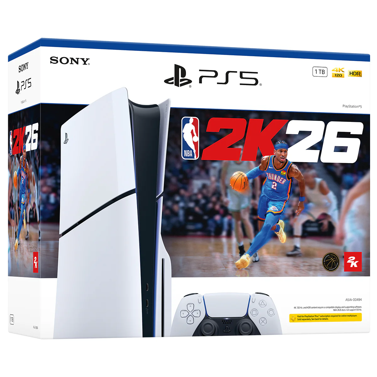 Sony Playstation PS5 Console Slim Disc Version NBA 2K26 Bundle - Image 2