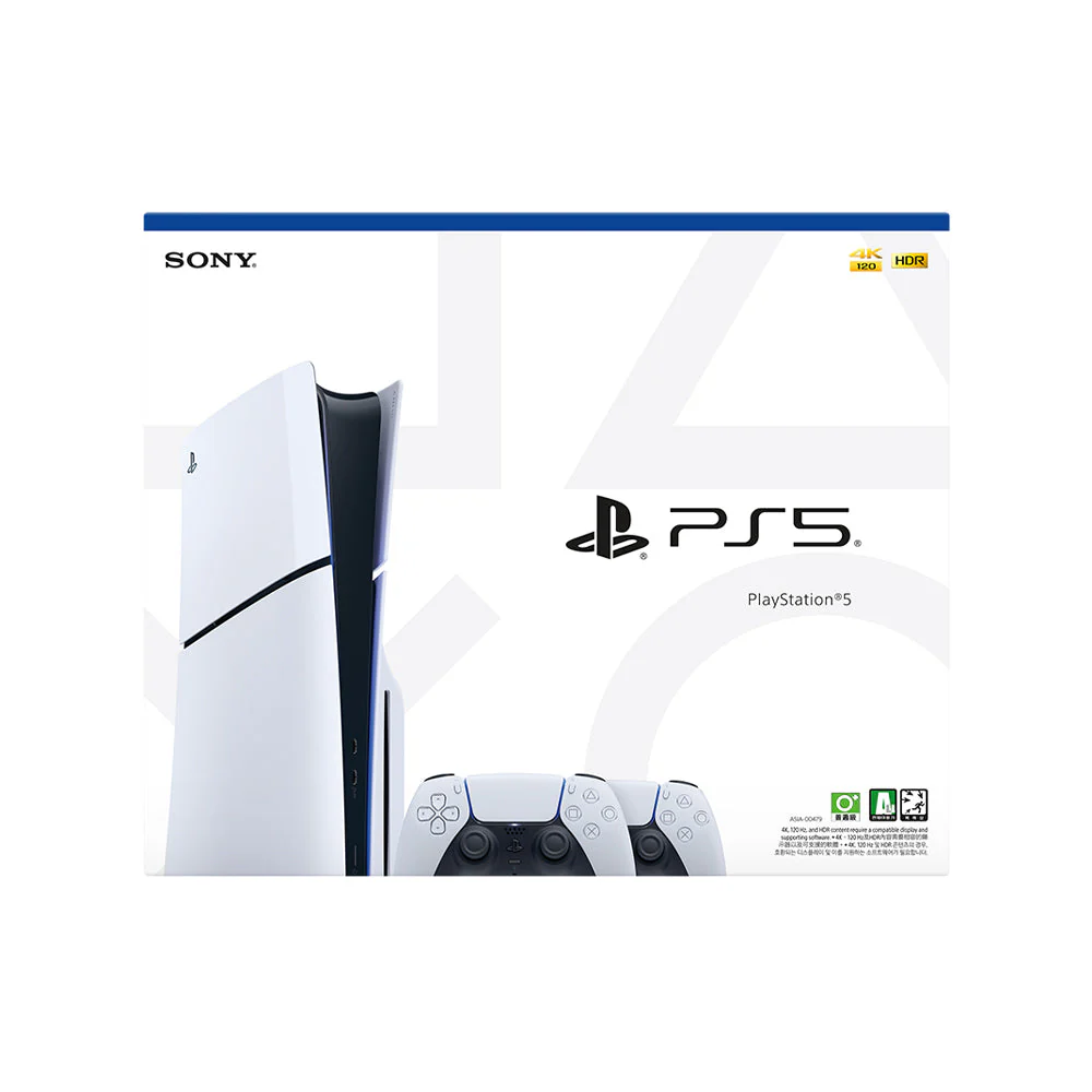 Sony Playstation PS5 Slim Console Two Dualsense Wireless Controllers Bundle (Asia-00497) With Official Playstation Warranty - Image 4