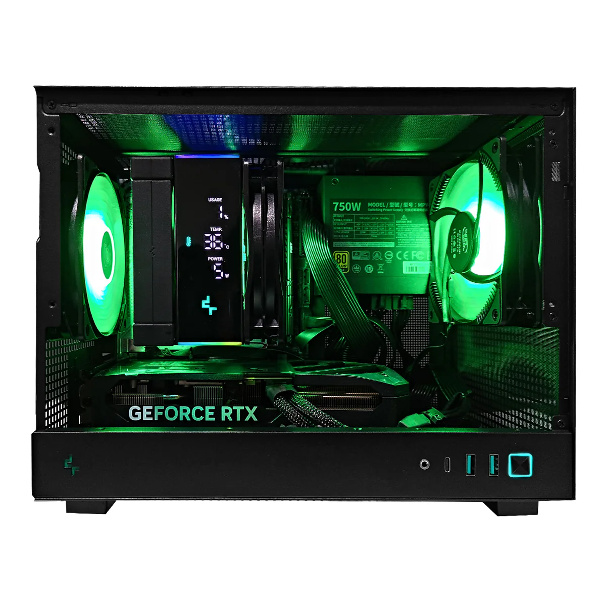 Sophos CH160 Black Desktop Gaming PC | Intel i7 14700F | 32GB RAM | 1TB SSD | with WiFi + Bluetooth | GeForce RTX 5070 OC | Windows 11 Pro - Image 2