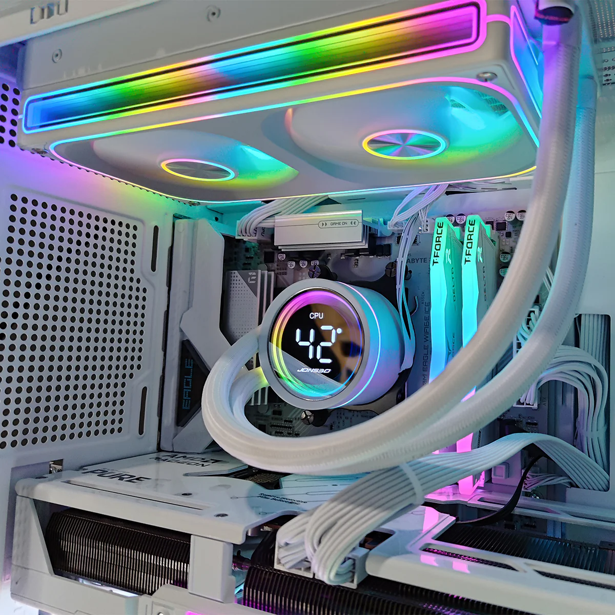 Sophos D41 White Desktop Gaming PC | AMD Ryzen 7 7700X | 32GB RAM | 1TB SSD with WiFi + Bluetooth| RX 9070 OC| Windows 11 Pro - Image 4
