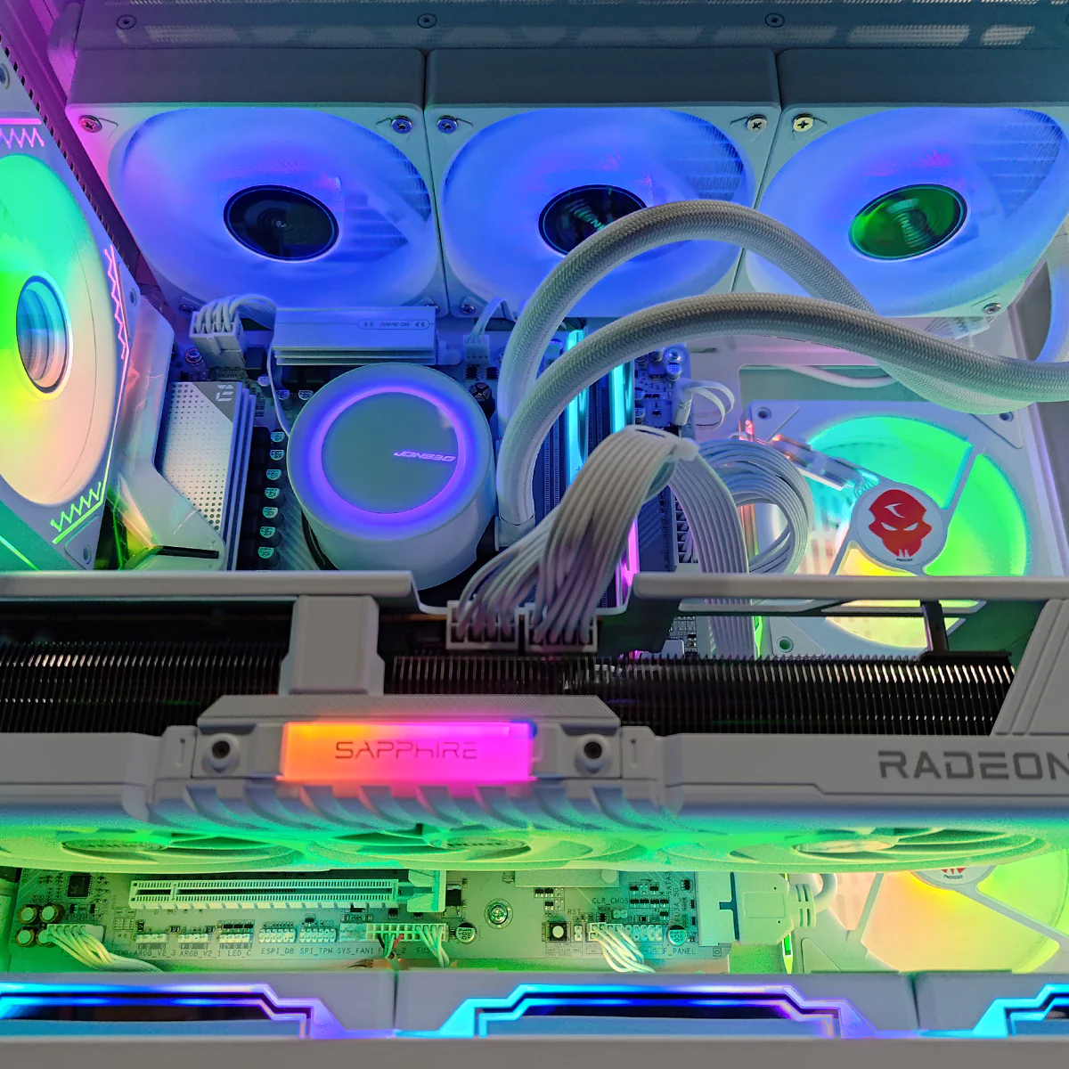 Sophos Spectra with Display White Desktop Gaming PC | AMD Ryzen 7 9700X | 32GB RAM | 1TB SSD | RX 9070 XT | Windows 11 Pro - Image 5