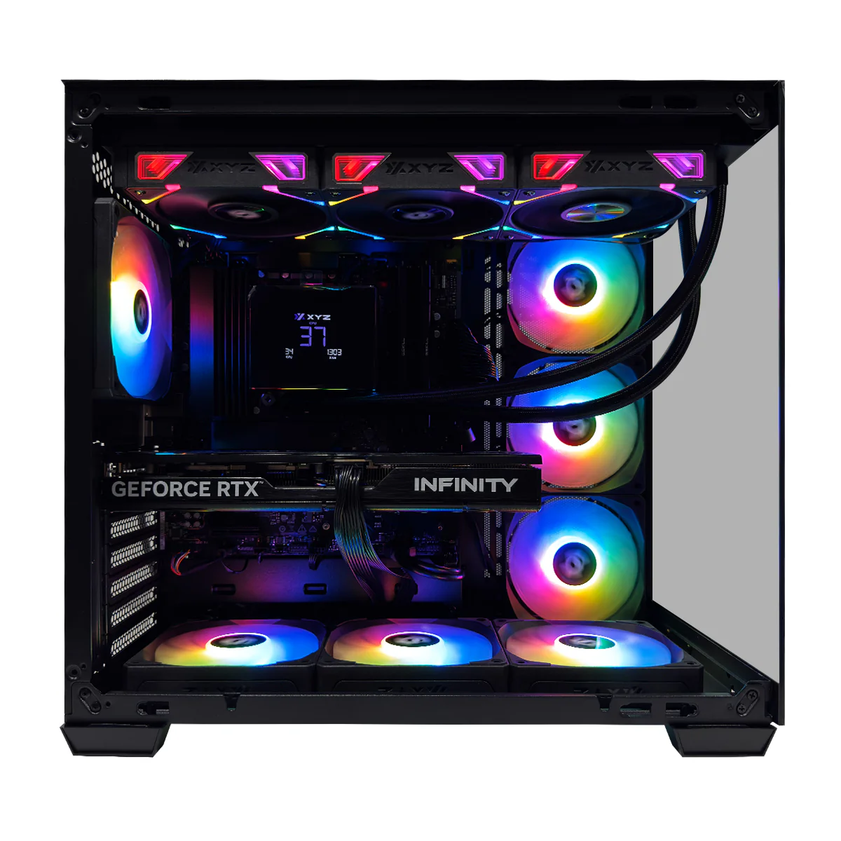 Sophos Tesseract X Black Desktop Gaming PC | AMD Ryzen 7 9700X | 16GB RAM | 1TB SSD | RTX 5070 | Windows 11 Pro - Image 2