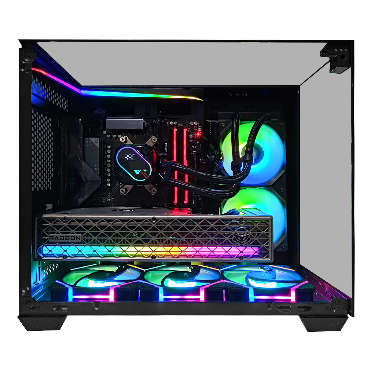 Sophos TH285 Black Desktop Gaming PC | AMD Ryzen 7 7700 | 32GB RAM | 1TB SSD with WiFi + Bluetooth | RX 9070 XT OC | Windows 11 Pro - Image 2