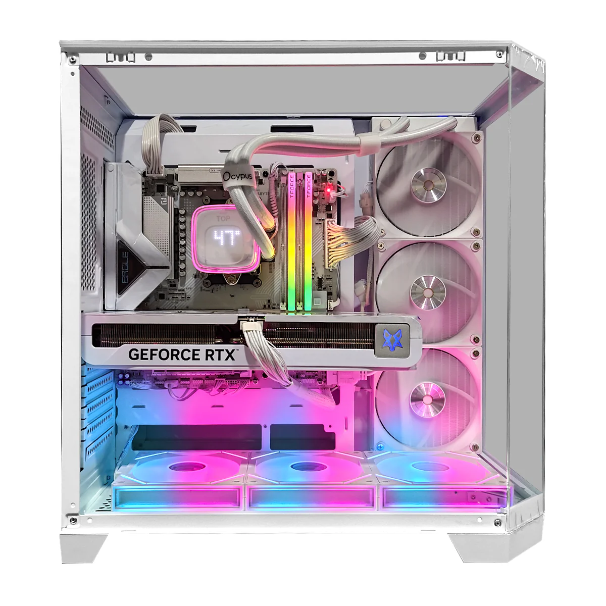 Sophos Zentra White Desktop Gaming PC | AMD Ryzen 7 7700X | 32GB RAM | 1TB SSD | with WiFi + Bluetooth | GeForce RTX 5070 OC | Windows 11 Pro - Image 2