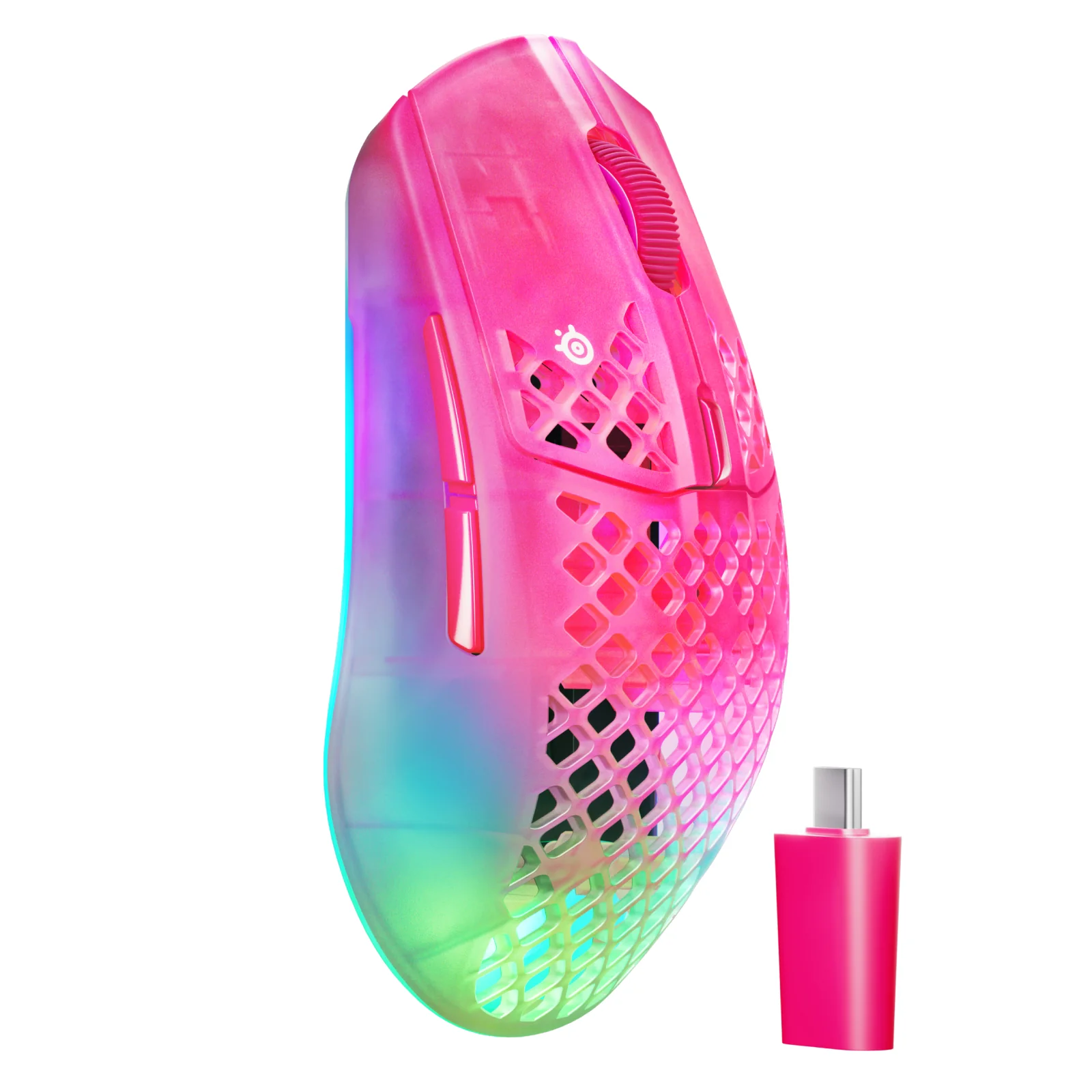 SteelSeries Aerox 3 Wireless Gen 2 4K Gaming Mouse (Ghost, Magenta Haze, Shadow) - Image 15