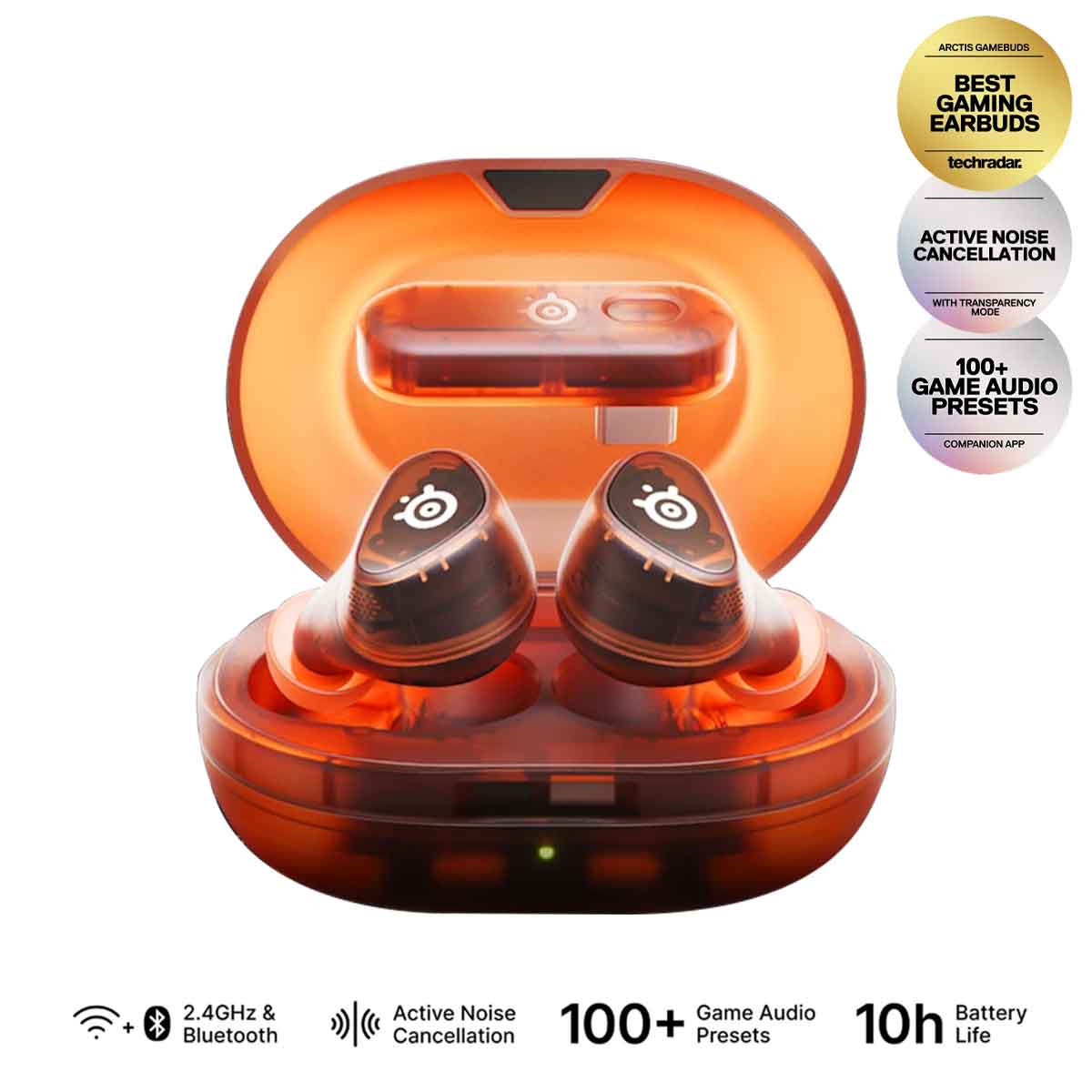 SteelSeries Arctis Gamebuds for Playstation (Black, Glorange, White) - Image 11