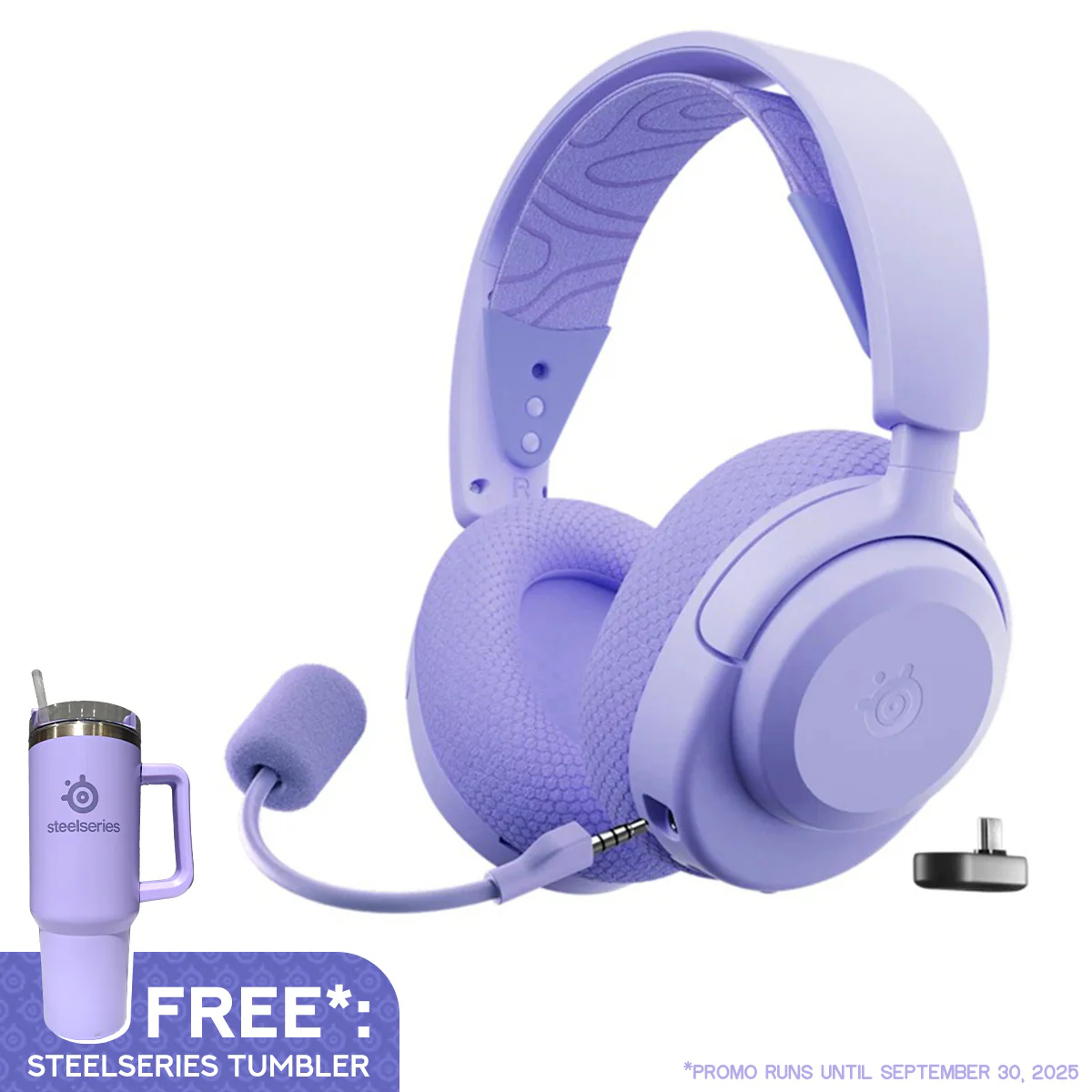 SteelSeries Arctis Nova 3X Wireless Multi-Platform Gaming Headset (Aqua, Black, Lavender, White) - Image 8