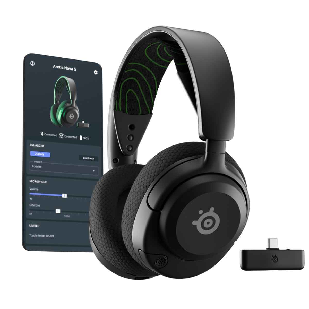 Steelseries Arctis Nova 5X Wireless Headset for Xbox/ PC/ Playstation/ Switch/ Mobile (Black) (61677) - Image 5
