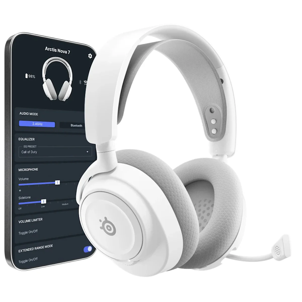 SteelSeries Arctis Nova 7P Gen 2 Wireless Gaming Headset for Playstation (White, Magenta, Black) - Image 19