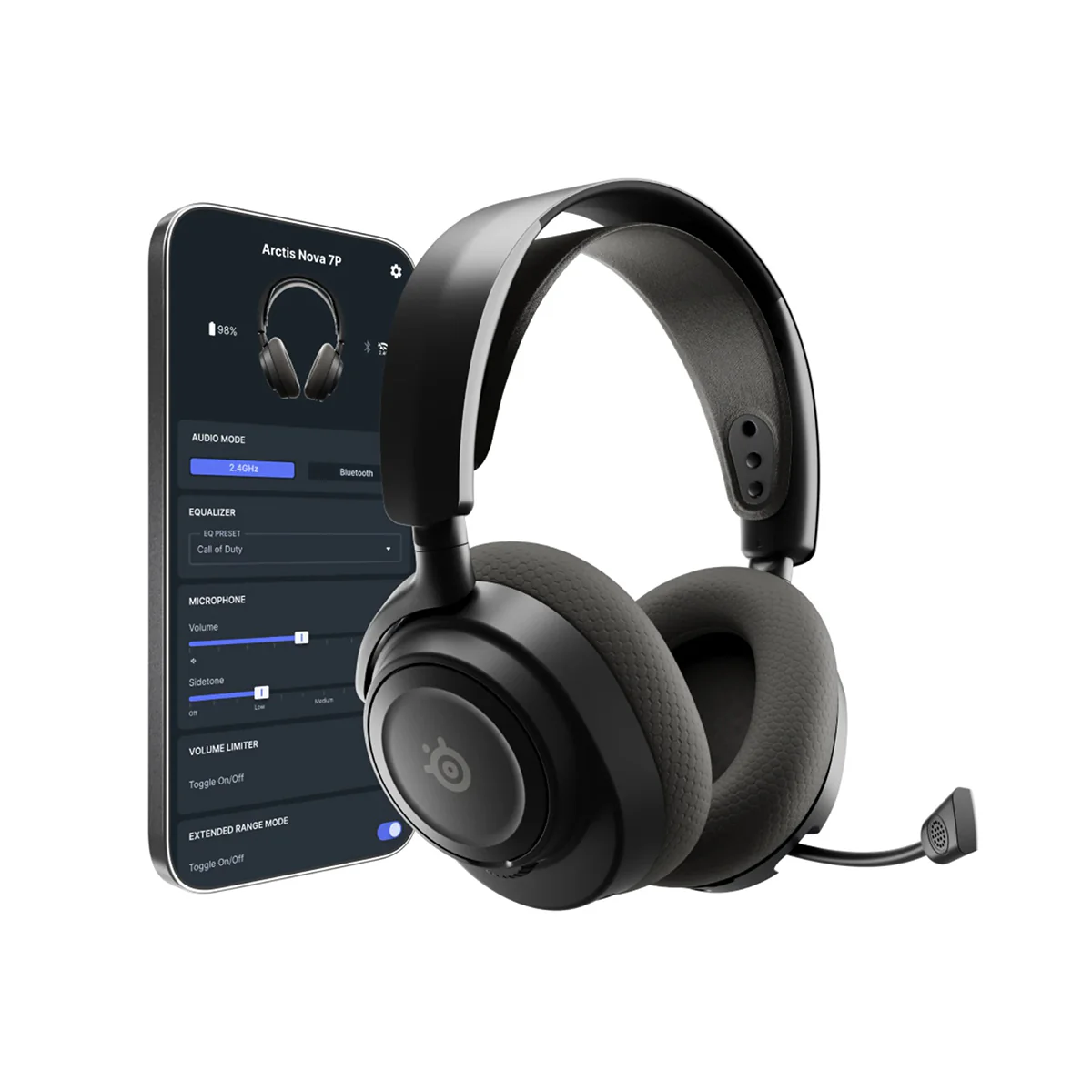 SteelSeries Arctis Nova 7P Gen 2 Wireless Gaming Headset for Playstation (White, Magenta, Black) - Image 7