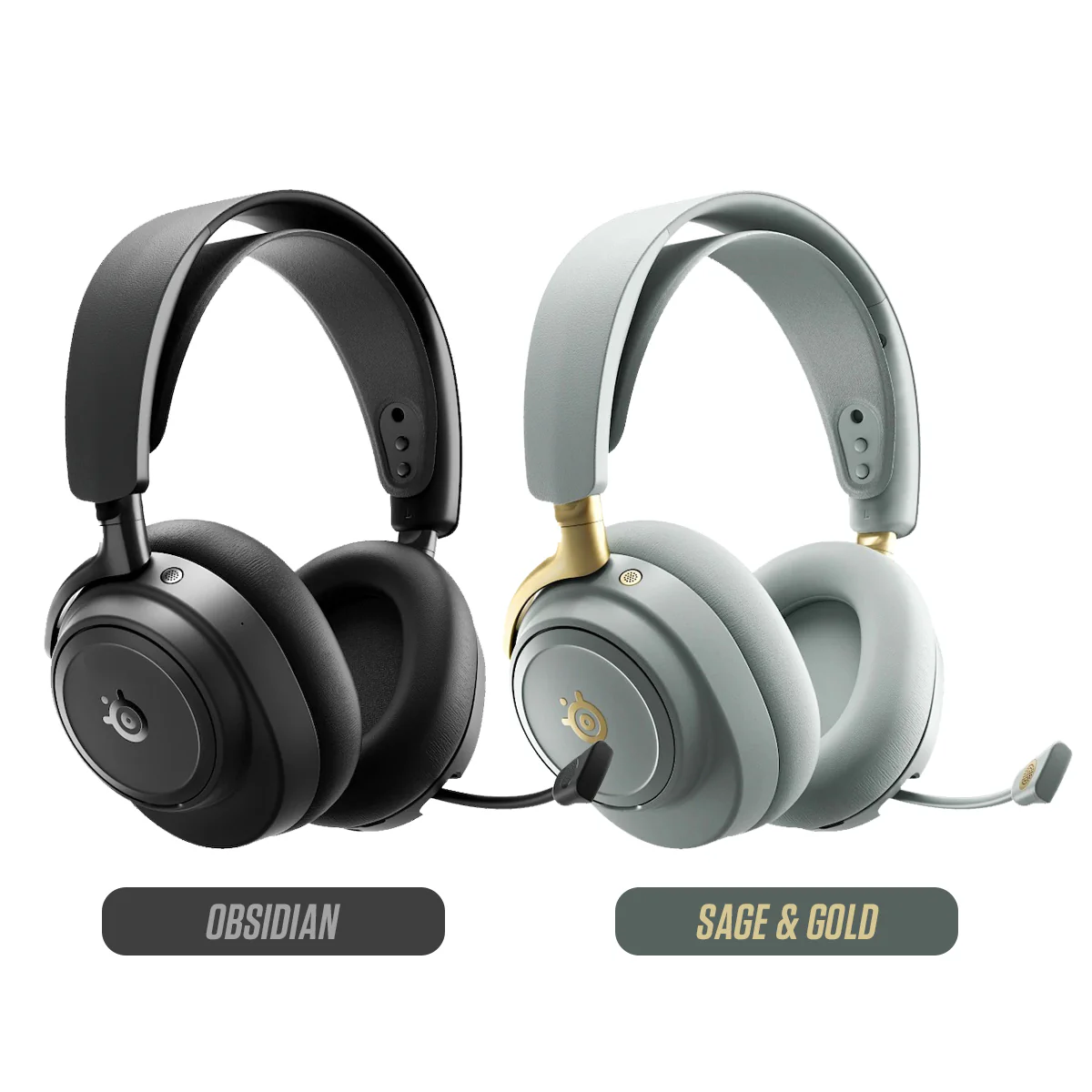 SteelSeries Arctis Nova Elite Hi-Res Wireless Gaming Headset for PC / Playstation / Nintendo Switch / Mobile / Xbox (Obsidian, Sage & Gold) - Image 21