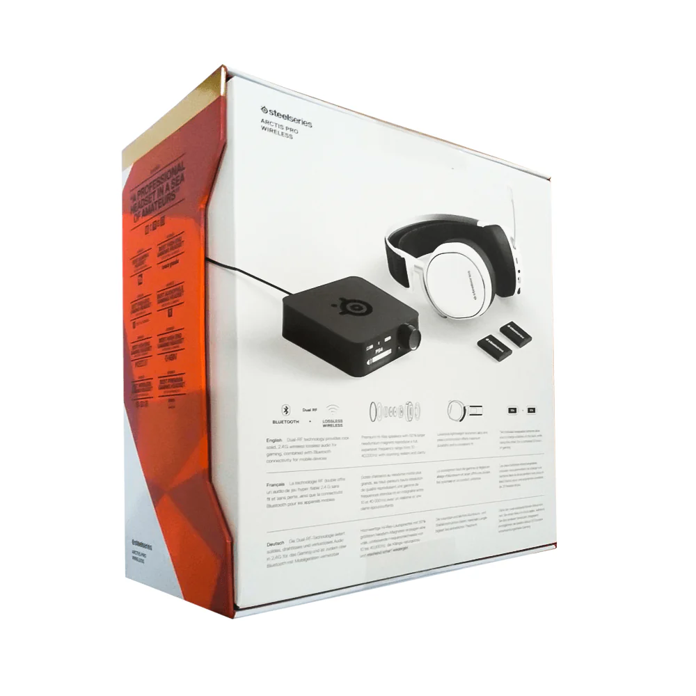 STEELSERIES ARCTIS PRO WIRELESS WHITE GAMING HEADSET (PN61474) - Image 7