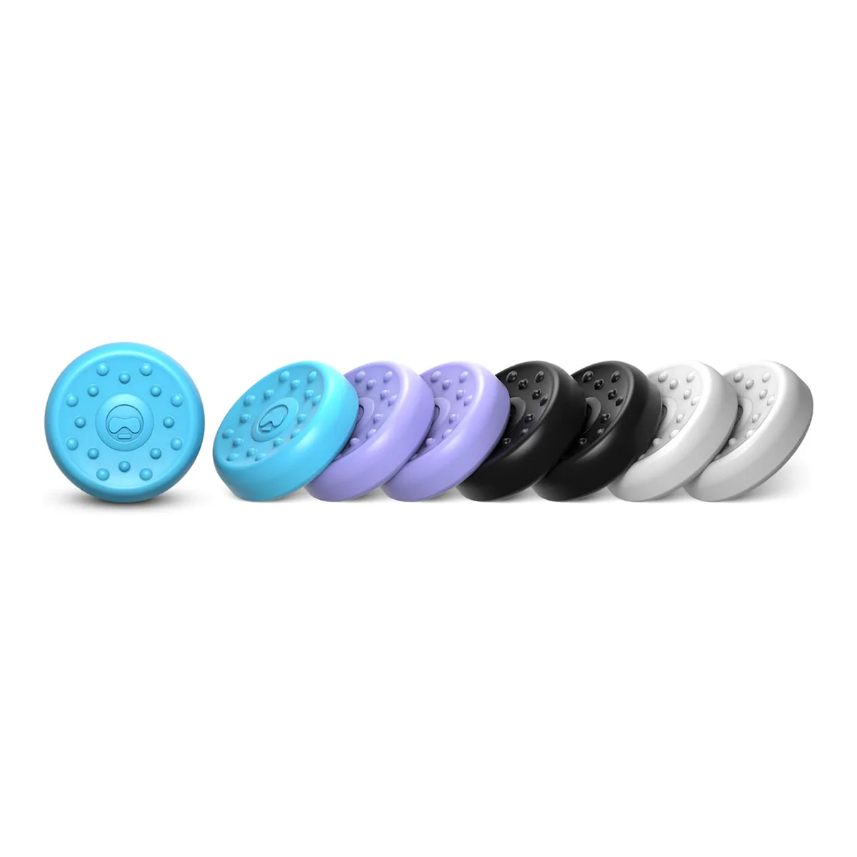 SteelSeries Kontrolfreek No-Slip 8-Pack Universal Thumb Grips Black/ White/ Lavender/ Aqua for Playstation/ Xbox Controllers (1020-STL) - Image 3