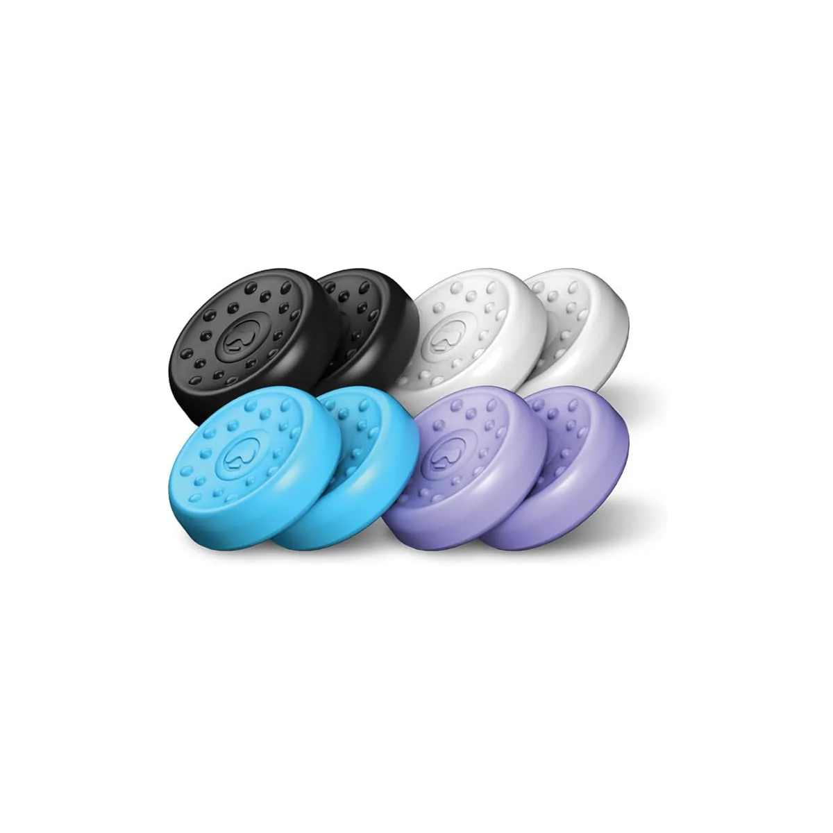 SteelSeries Kontrolfreek No-Slip 8-Pack Universal Thumb Grips Black/ White/ Lavender/ Aqua for Playstation/ Xbox Controllers (1020-STL) - Image 4