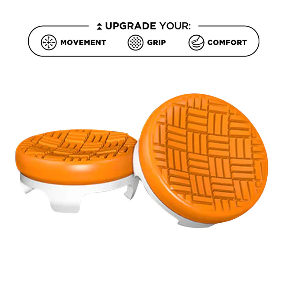 Steelseries Kontrolfreek Sports Thumbsticks For PS4/PS5 Omni & Clutch Ed. (Orange, White) - Image 3