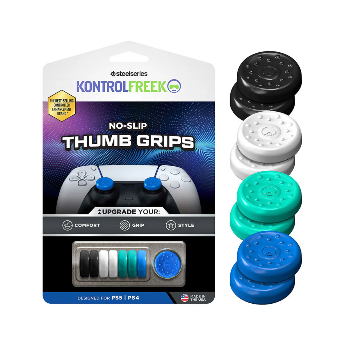 SteelSeries Kontrolfreek No-Slip Thumb Grips for PS5 / PS4 (1020-PS5) - Image 4