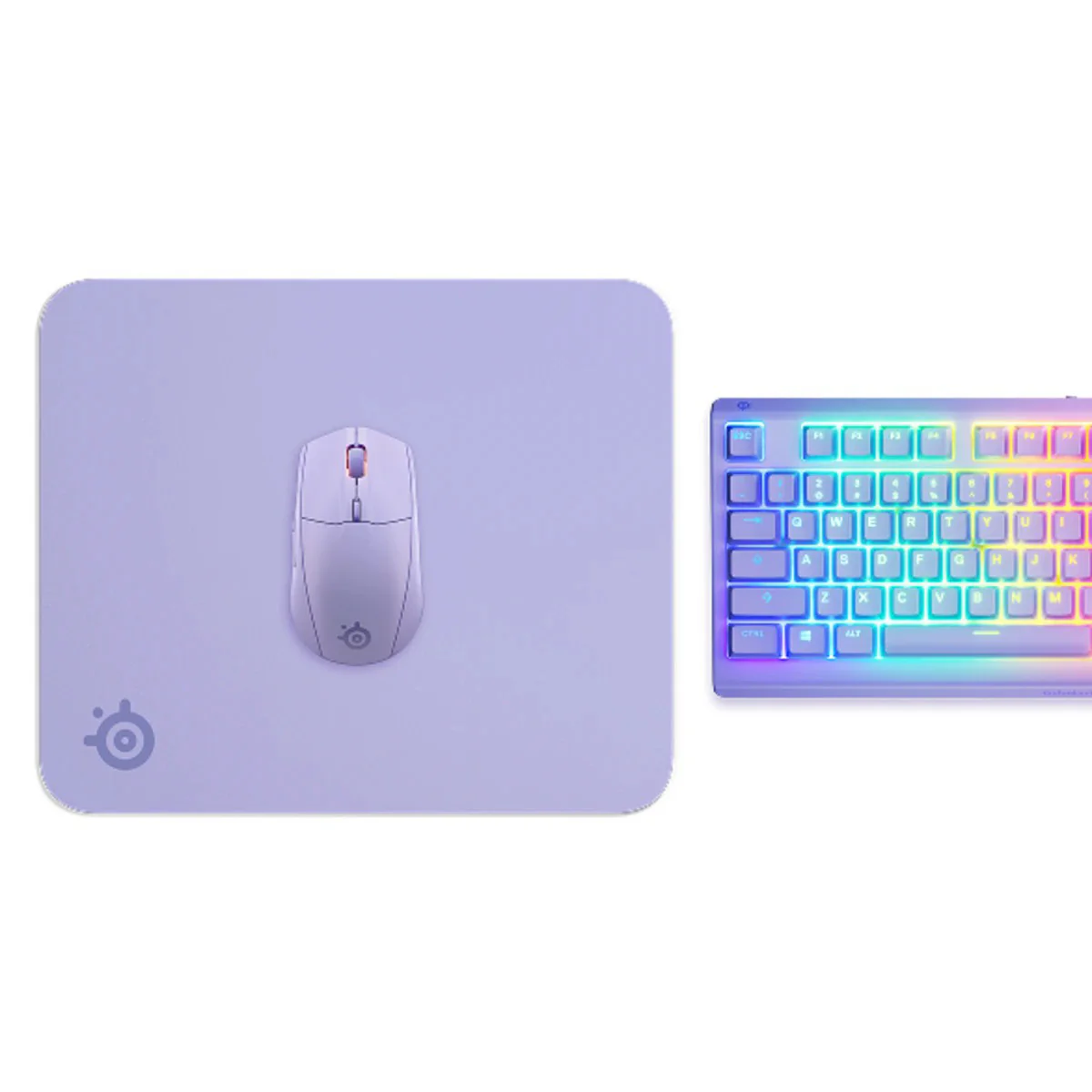 SteelSeries QCK Cloth Mousepad (Large) (Aqua, Lavender, White) - Image 9
