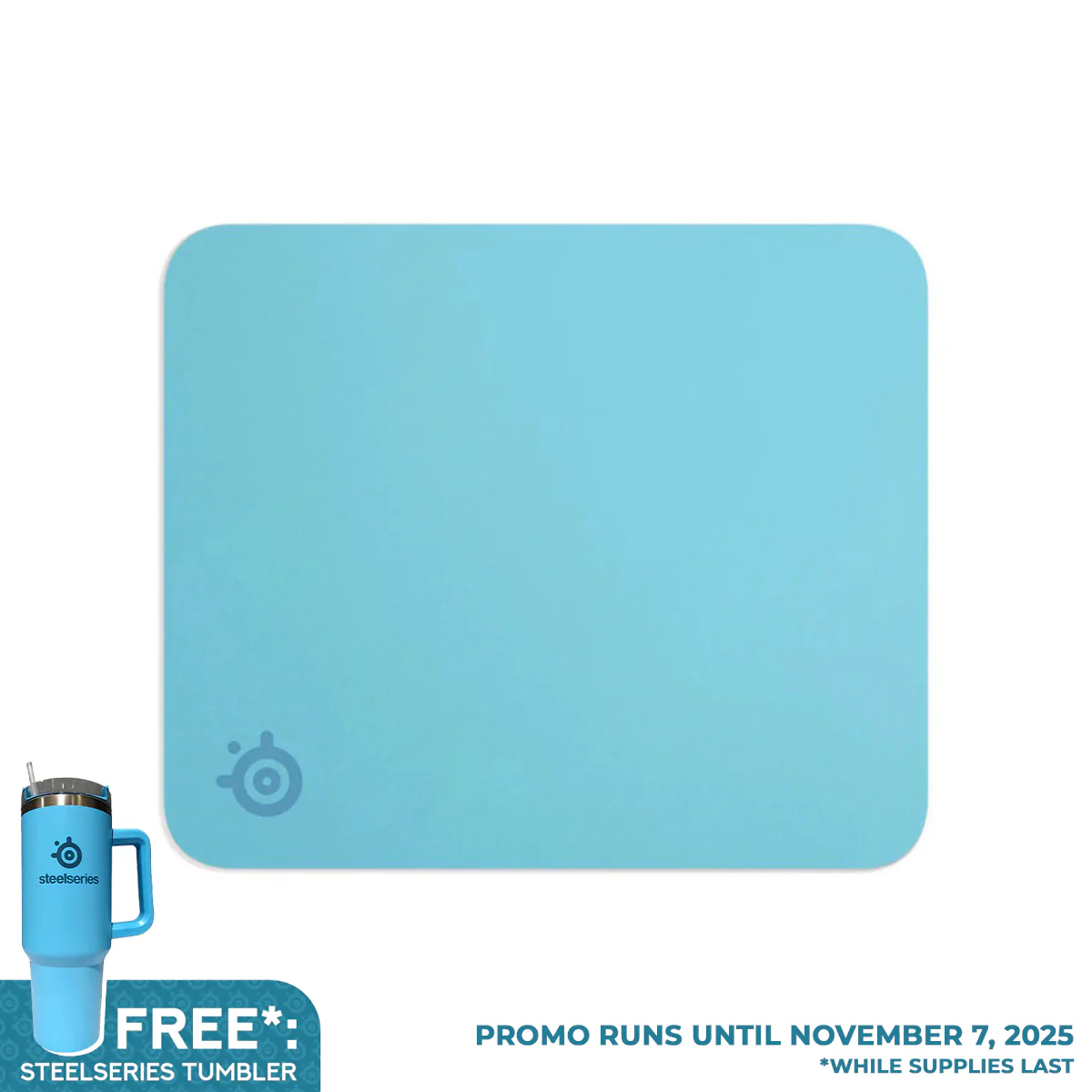 SteelSeries QCK Cloth Mousepad (Medium) (Aqua, Lavender, White) - Image 2