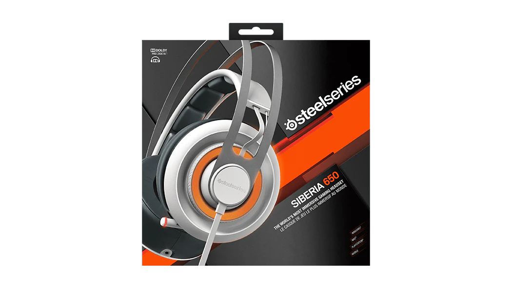 Steelseries Siberia 650 White Gaming Headset (PN51192) - Image 4