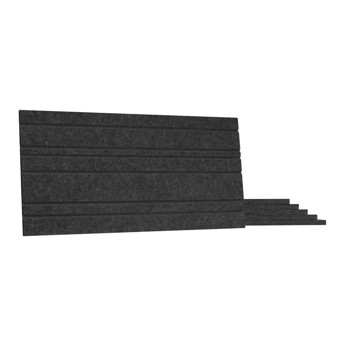 Streamplify Acoustic Panel Slim 12mm High-Density Polyester Fiber 60X30CM (6-Packs) (Dark Grey & Pink) - Image 2