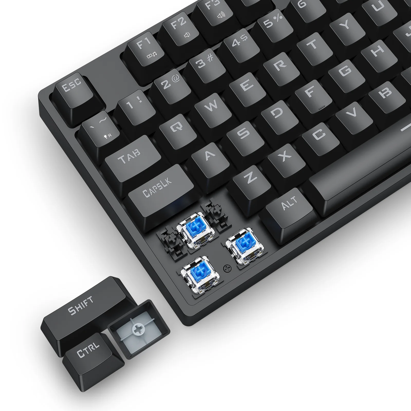T-Dagger Vex 108 Full Keys Wired Mechanical Gaming Keyboard (T-TGK333-BL) - Image 6