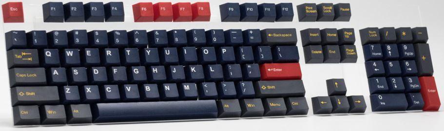 Taihao Double Shot ABS-CUBIC Keycaps Set For Cherry MX Switch (113-Keys) (Midnight Sun) (T01BN301) - Image 7