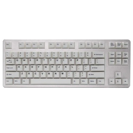 Taihao Double Shot ABS-Cubic Keycaps Set For Cherry MX Switch (130-Keys) (Black On White) (T01WP101) - Image 5