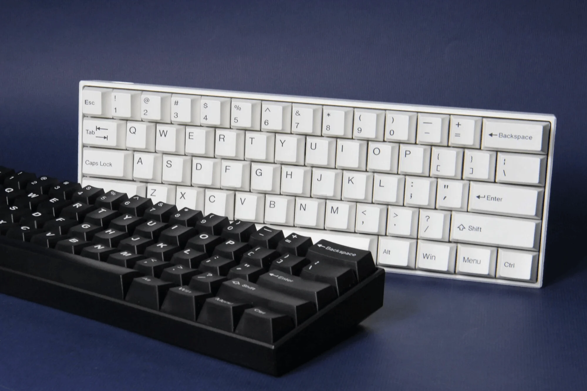 TAIHAO DOUBLE SHOT ABS-CUBIC KEYCAPS SET FOR CHERRY MX SWITCH (130-KEYS) (WHITE ON BLACK) (T01BK101) - Image 5