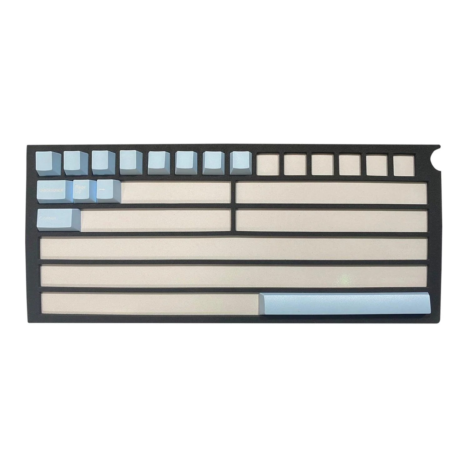 Taihao Double Shot ABS-Cubic Keycaps Set For Cherry MX Switch (150-Keys) (Blue Glacial Lake) (T01BG101) - Image 3