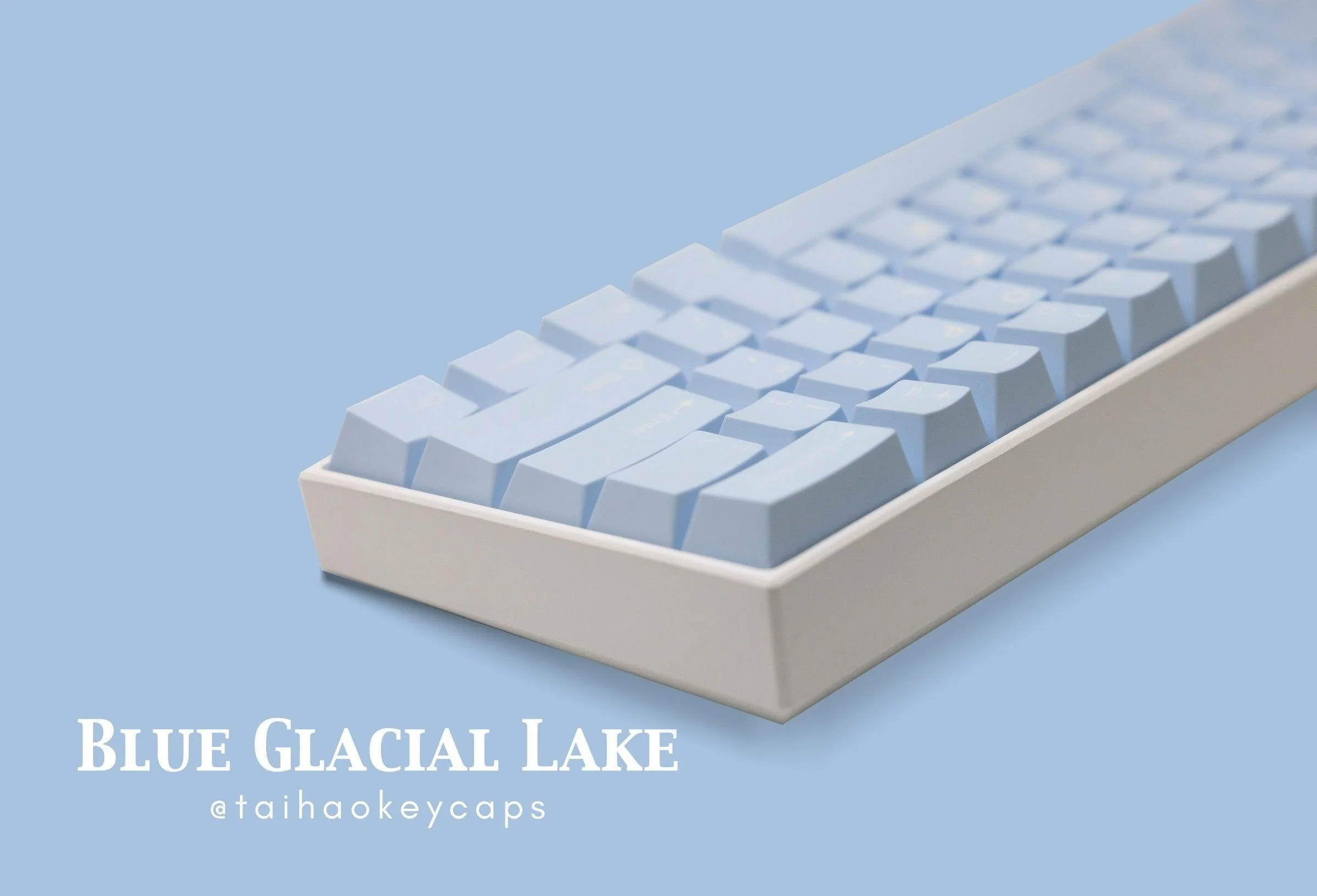 Taihao Double Shot ABS-Cubic Keycaps Set For Cherry MX Switch (150-Keys) (Blue Glacial Lake) (T01BG101) - Image 8