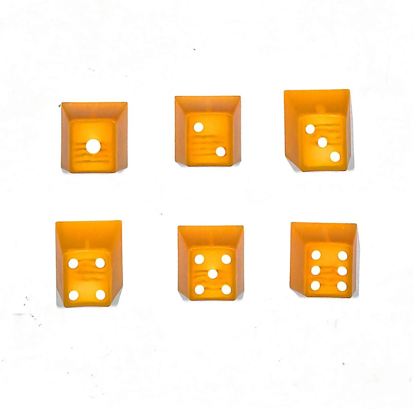 Taihao Double Shot ABS-Cubic Novelty Backlit Keycaps Set For Cherry MX SWITCH (6-Keys) (Orange) (T01OR101) - Image 2