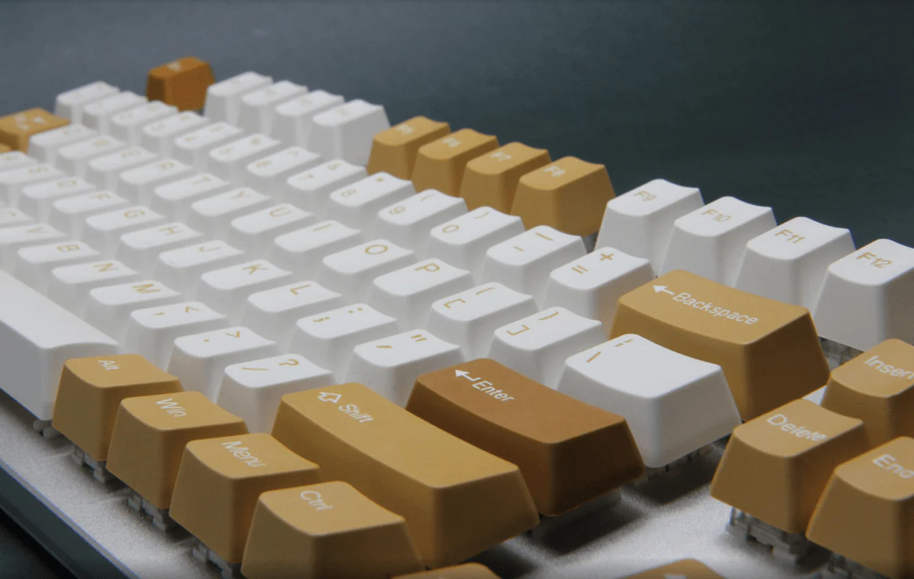 Taihao Double Shot ABS Keycaps Set For Cherry MX Switch (137-Keys) (Vintage Camel) (C01WA301) - Image 4