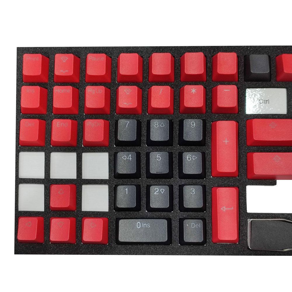 Taihao Double Shot PBT Backlit Keycaps Set For Cherry MX Switch (117-Keys) (Red/Black) (C22BK203) - Image 3