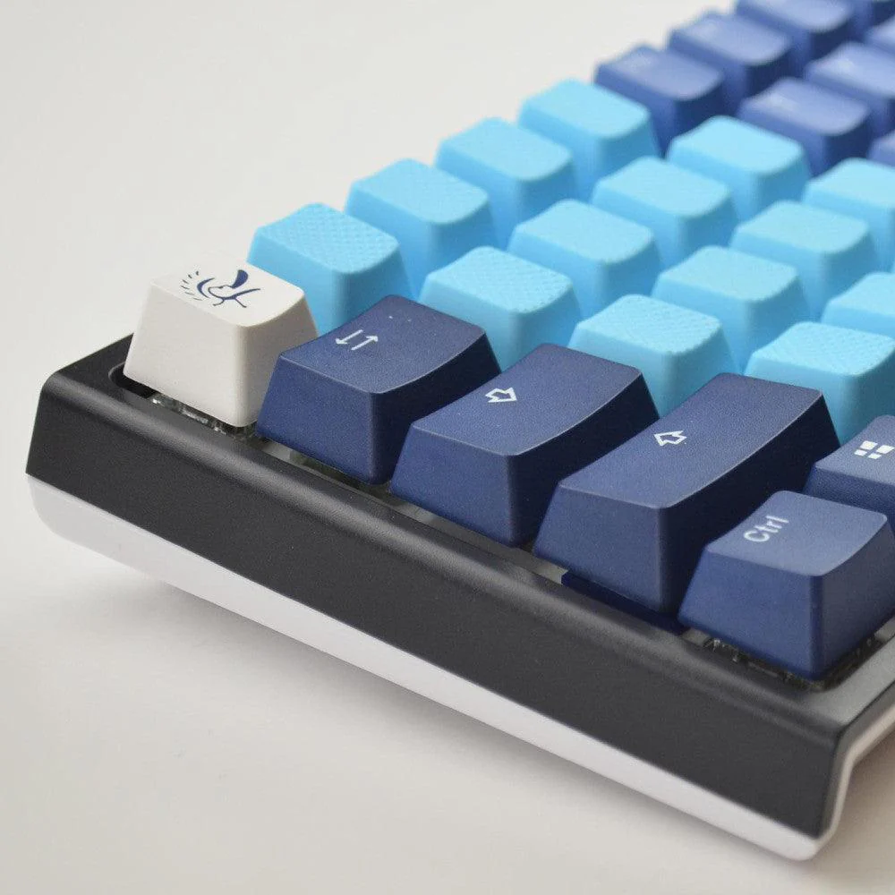 Taihao Rubber Double Shot Backlit Gaming Keycaps Set For Cherry MX Switch Type (18-Keys) (Neon Blue) - Image 5