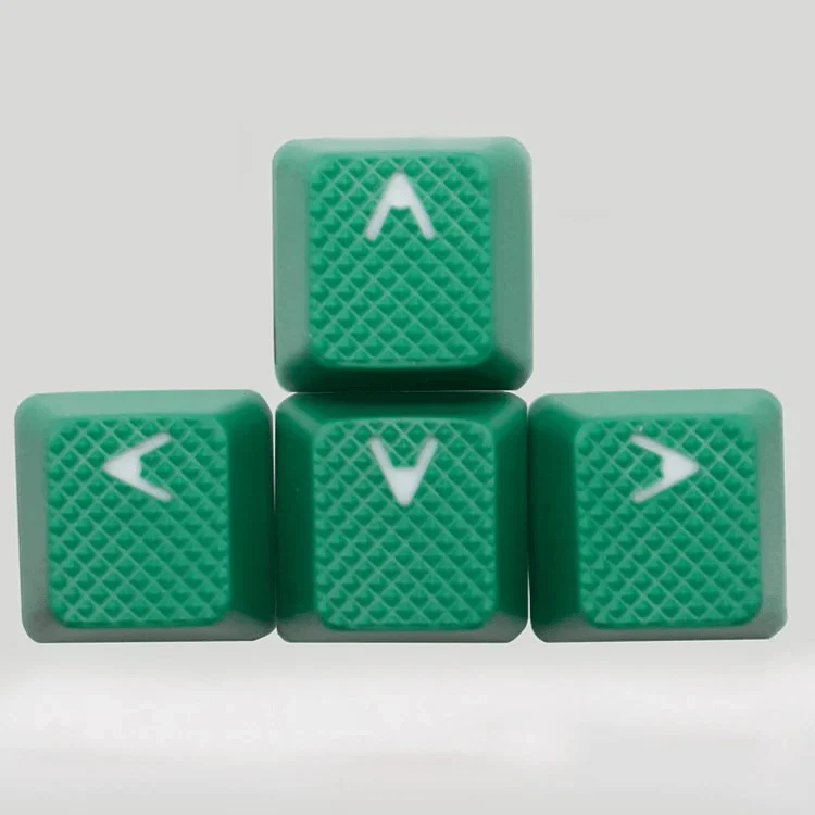 TAIHAO RUBBER DOUBLE SHOT BACKLIT GAMING WASD KEYCAPS SET FOR CHERRY MX SWITCH TYPE (8-KEYS) (GREEN) - Image 3