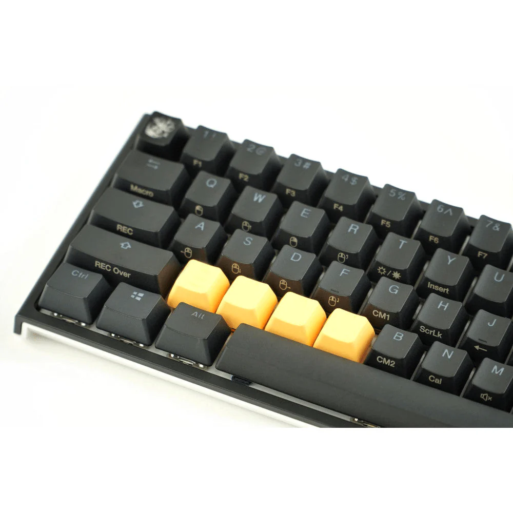 Taihao Rubber Double Shot Backlit Gaming ZXCV Keycaps Set (4-Keys) (Neon Orange) - Image 2
