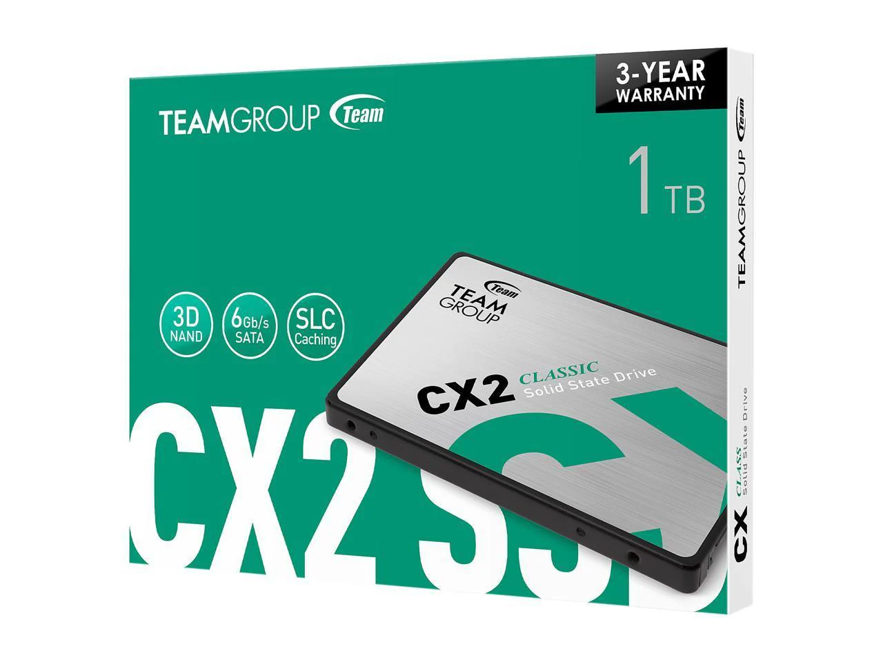 TEAMGROUP Classic CX2 1TB 3D NAND SATA III 6GB/S 2.5-Inch SSD (T253X6001T0C101) - Image 4