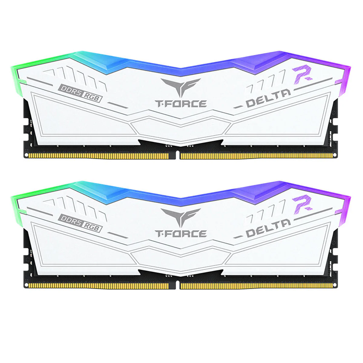TeamGroup T-Force Delta RGB 64GB (2x32GB) DDR5 6000MHz CL38-38-38-78 1.35V Gaming Desktop Memory (Black, White) - Image 7