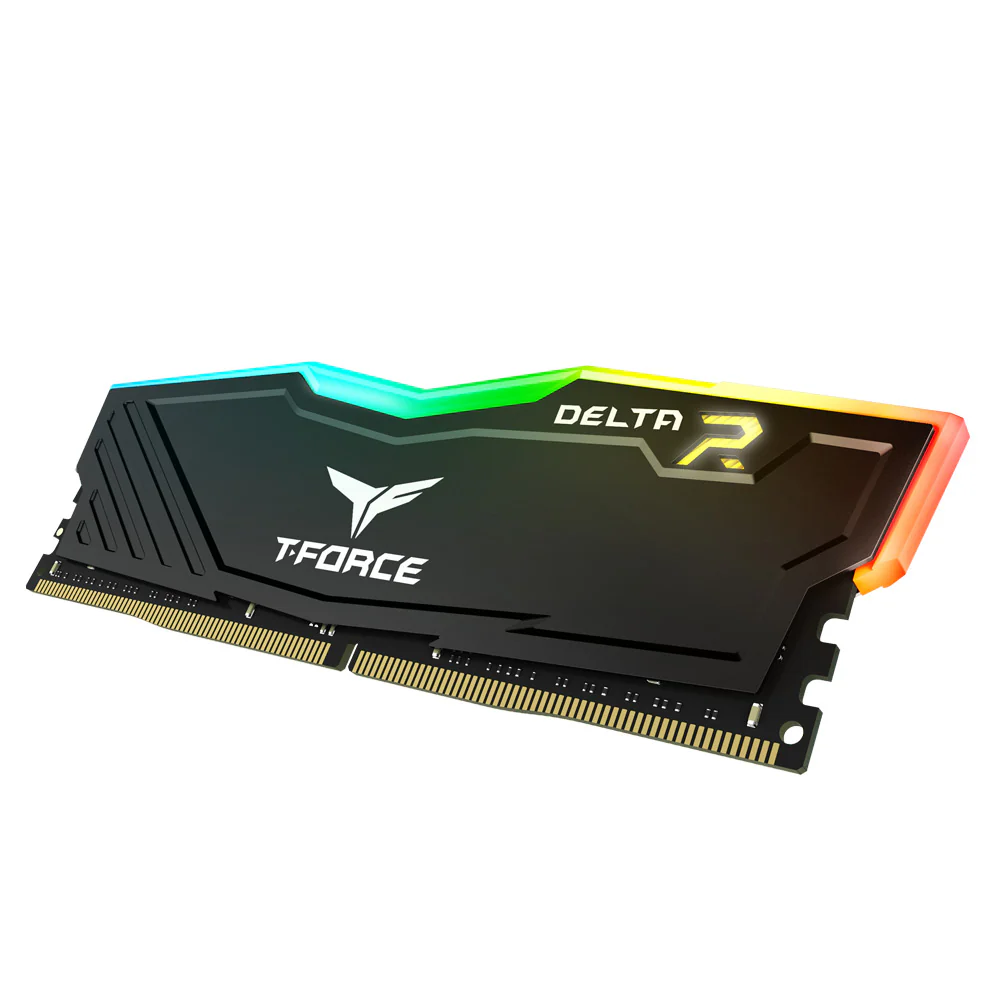 TeamGroup T-Force Delta RGB DDR4 8GB (1x8GB) 3600MHz CL18-22-22-42 1.35V Gaming Desktop Memory (Black, White) - Image 4