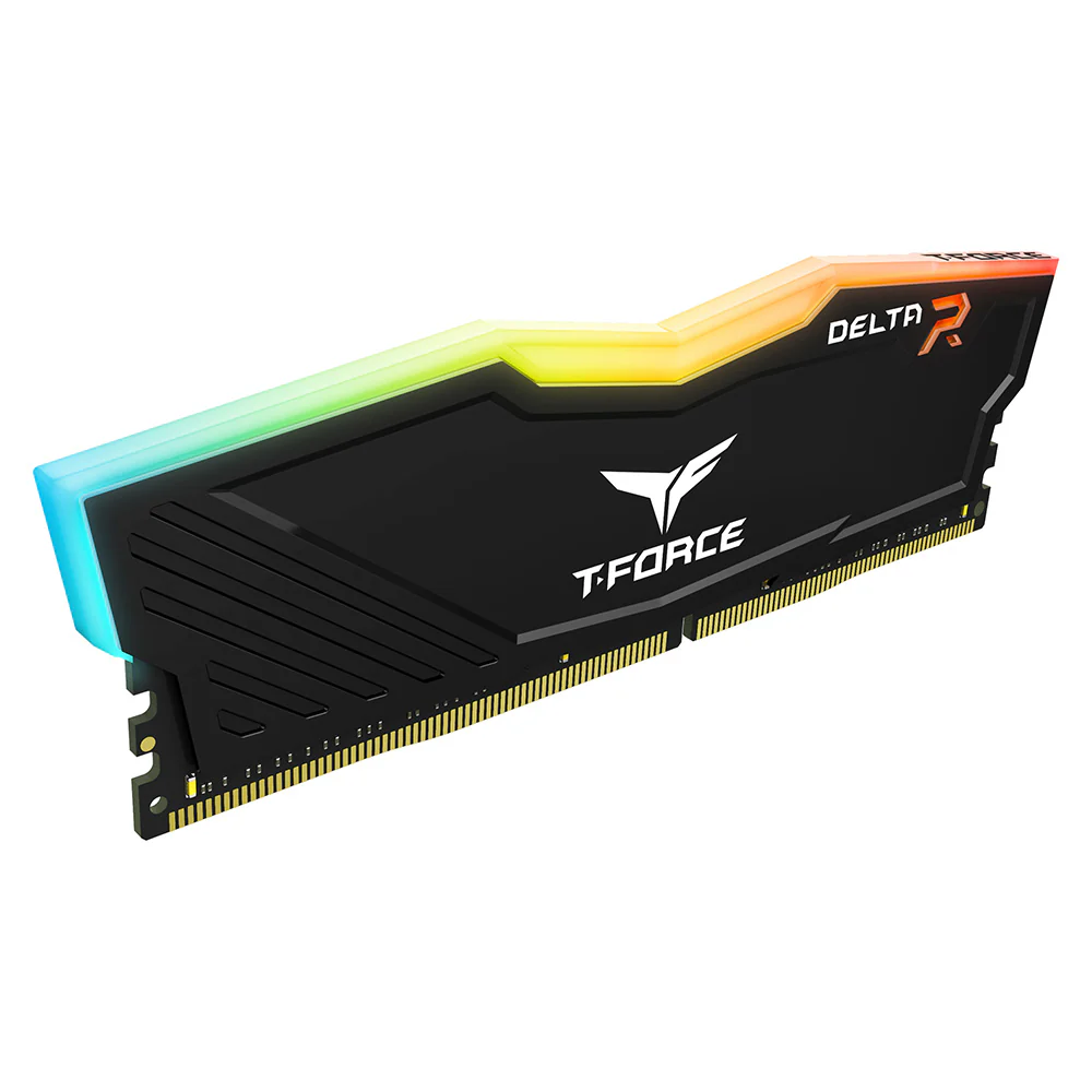 TeamGroup T-Force Delta RGB DDR4 8GB (1x8GB) 3600MHz CL18-22-22-42 1.35V Gaming Desktop Memory (Black, White) - Image 5