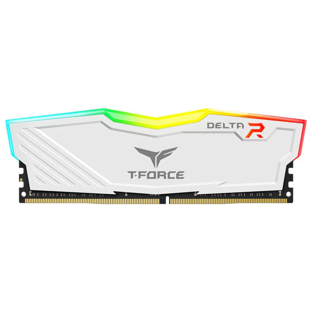 TeamGroup T-Force Delta RGB DDR4 8GB (1x8GB) 3600MHz CL18-22-22-42 1.35V Gaming Desktop Memory (Black, White) - Image 6