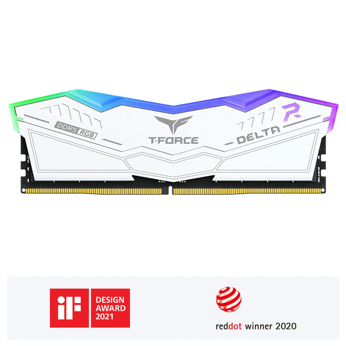 TeamGroup T-Force Delta RGB DDR5 16GB (1x16GB) 6000MHz CL38-46-46-76 1.25V Gaming Desktop Memory (Black, White) (FF3D516G6000HC38G01, FF4D516G6000HC38G01) - Image 7