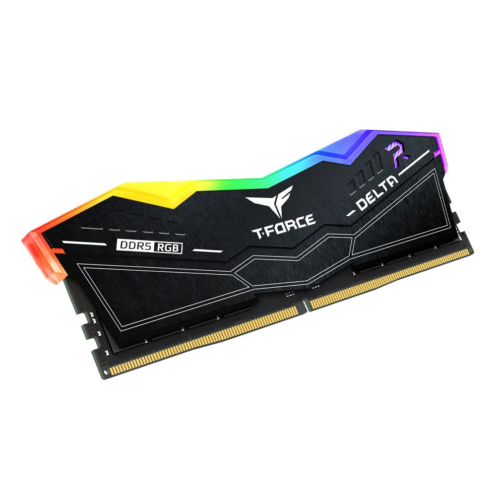 TeamGroup T-Force Delta RGB DDR5 32GB (2x16GB) 7600MHz CL36-46-46-84 1.4V Gaming Desktop Memory (Black) (FF3D532G7600HC36DDC01) - Image 3