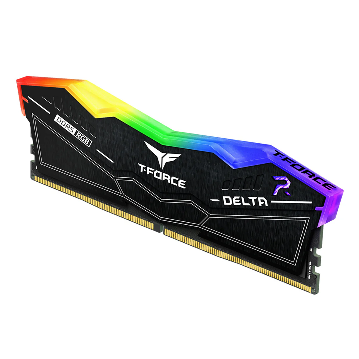 TeamGroup T-Force Delta RGB DDR5 48GB (2x24GB) 6400MHz CL32-39-39-84 1.35V Gaming Desktop Memory (Black) (FF3D548G6400HC32ADC01) - Image 2