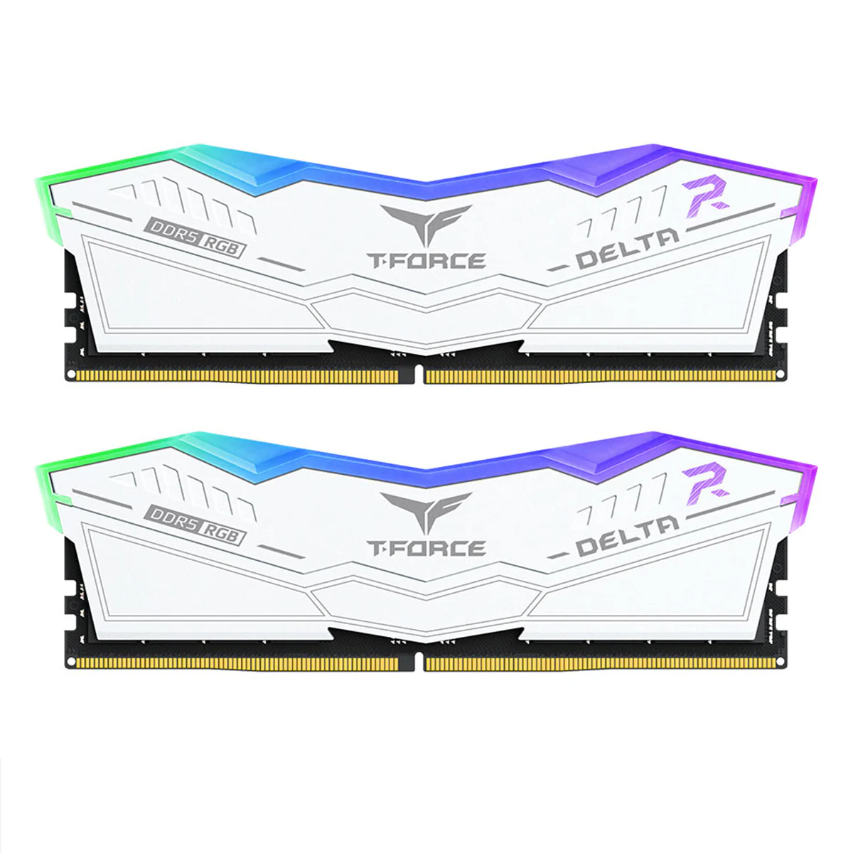 TeamGroup T-Force Delta RGB 32GB (2x16GB) DDR5 5600MHz CL36-36-36-76 1.2V Gaming Desktop Memory (White) (FF4D532G5600HC36BDC01)